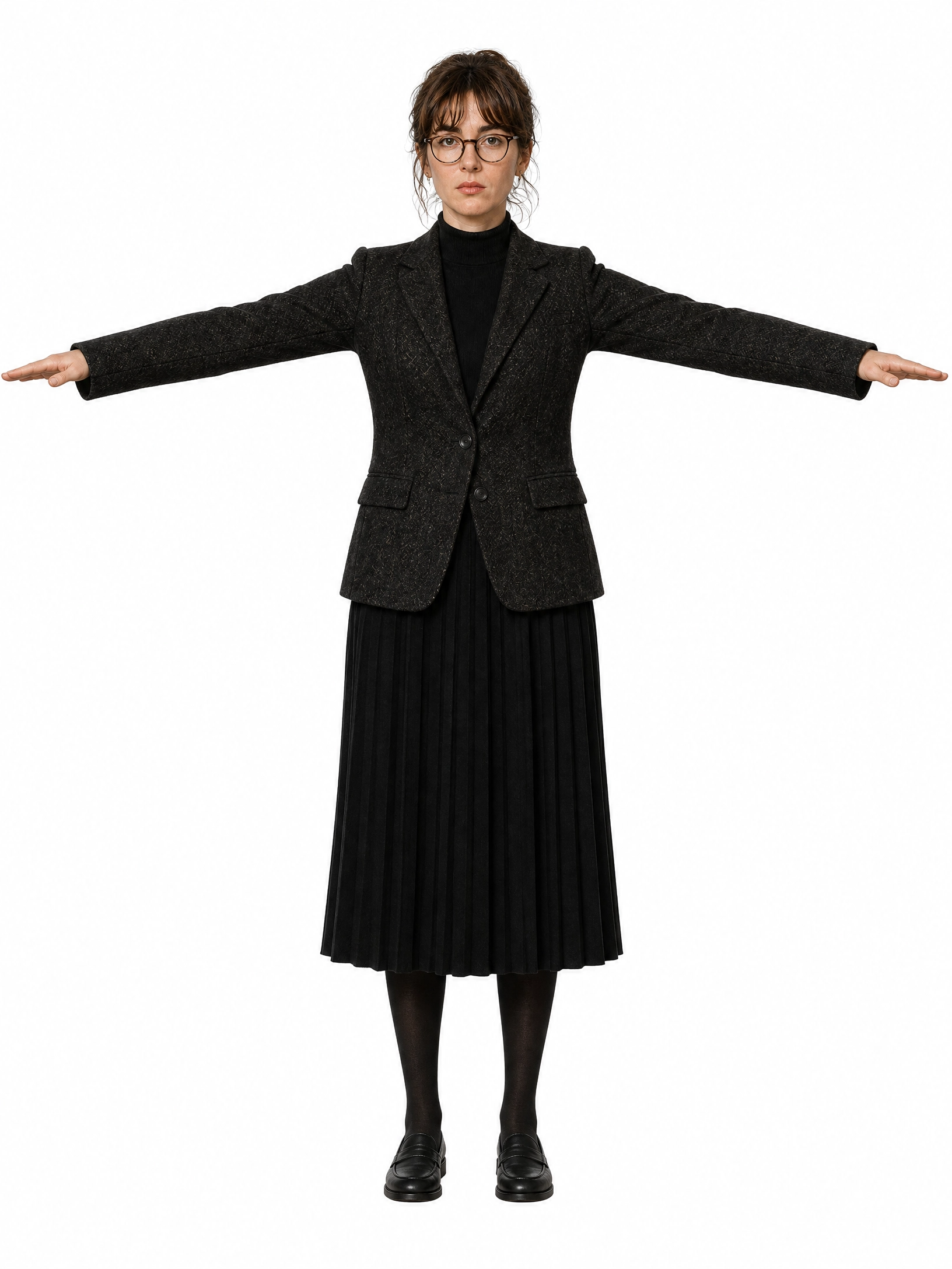 An Appalache character source figure before 3D rigging.