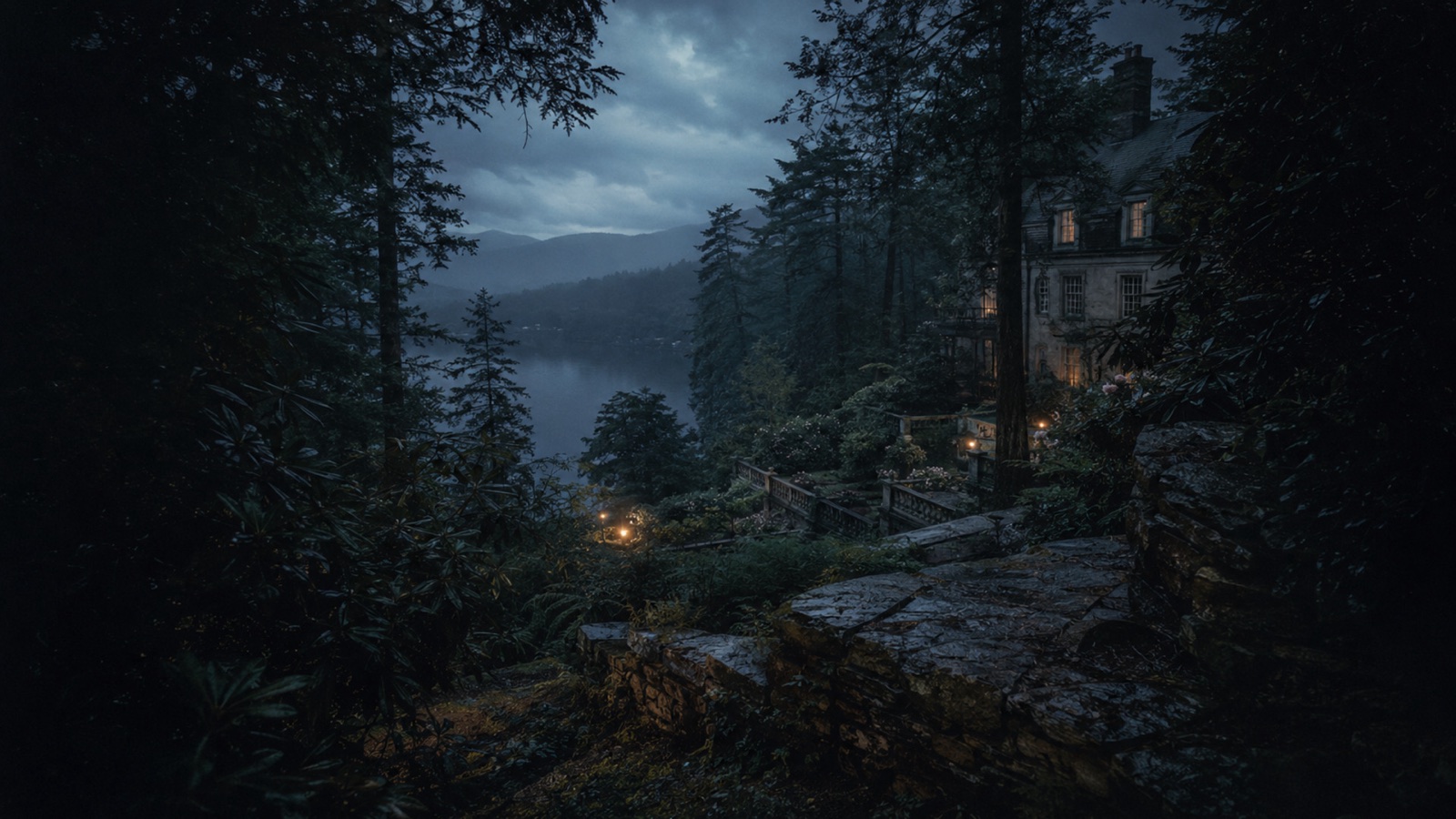 An Appalache atmospheric environment used as a skybox testing reference.