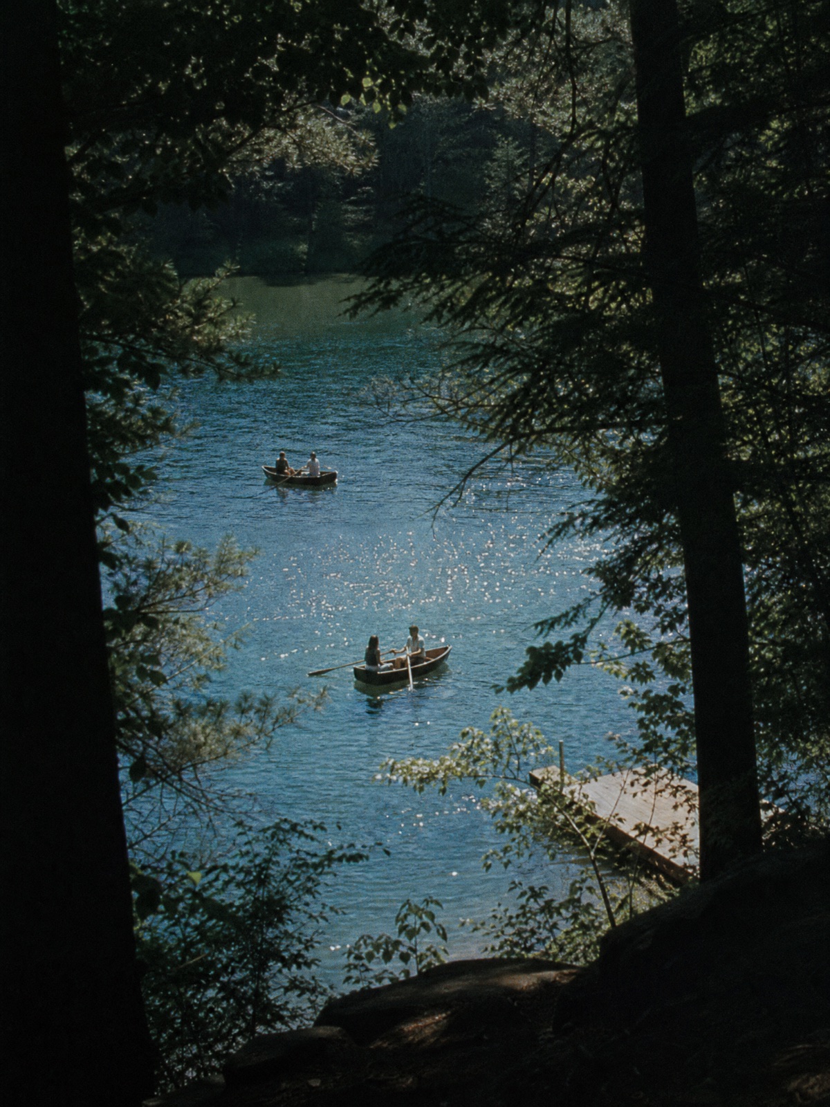 The lower lake and boats from the Appalache Estate world.